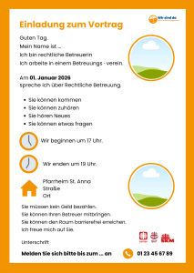 Vorschaubild: Einladung zum Vortrag [Canva-Vorlage]
